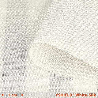 Tieniaca textília WHITE SILK šírka 150 cm